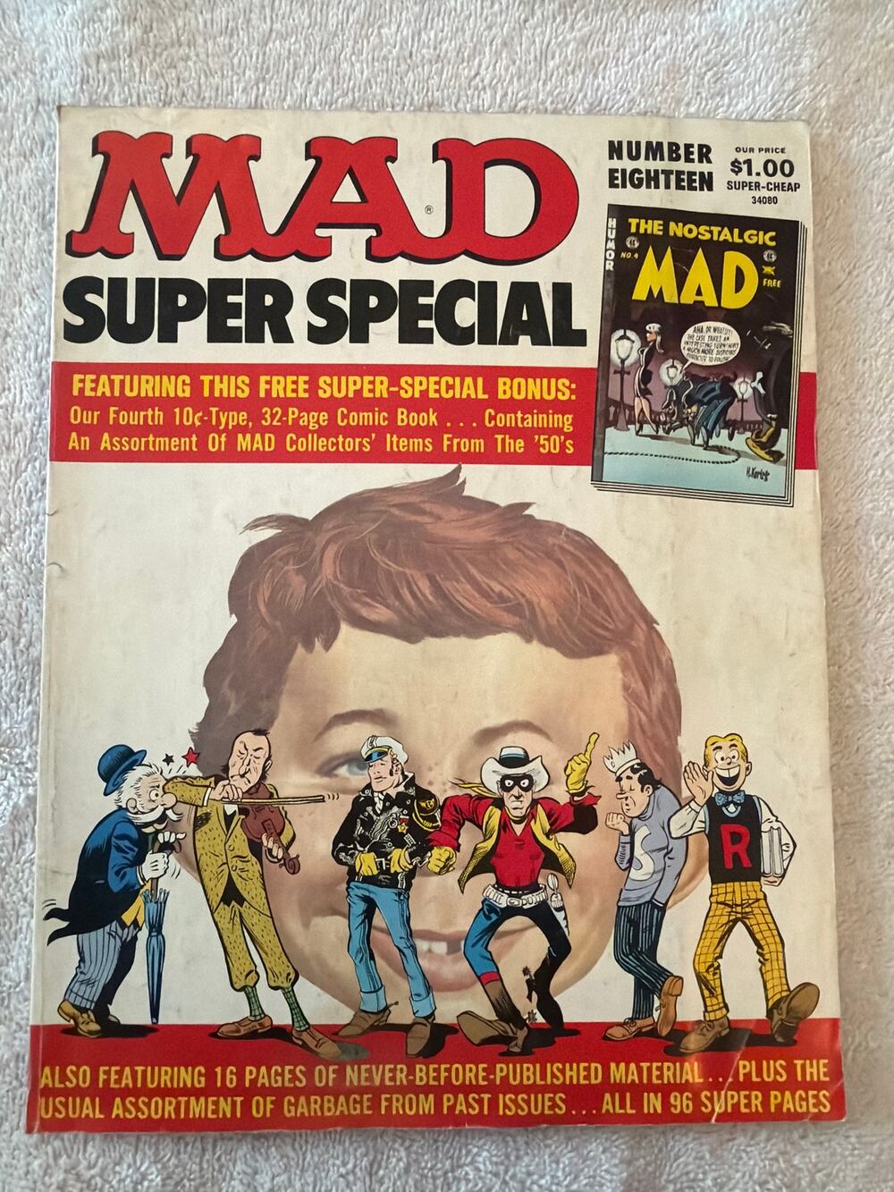 Vintage MAD Super Special No 18 EC Comics Humor Satire w/ Nostalgic MAD Insert